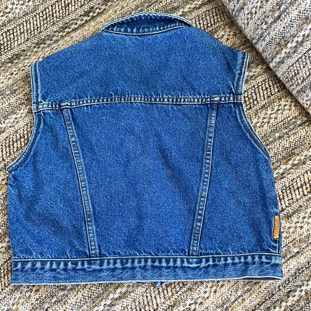 Vintage Jordache jean denim vest small - Picture 5 of 6